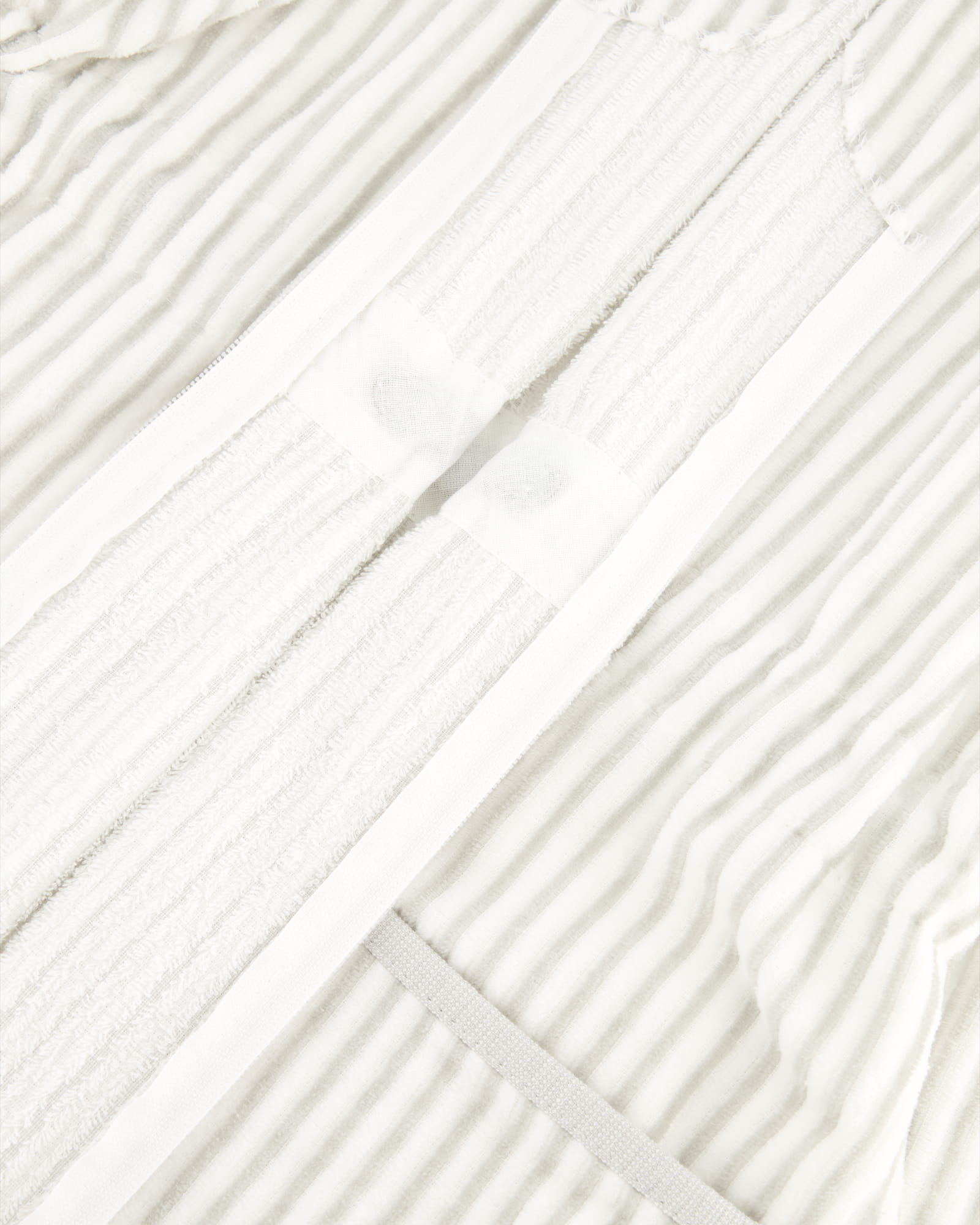 Cawö Bademäntel Damen Reißverschluss 6416 weiss-silber - 76