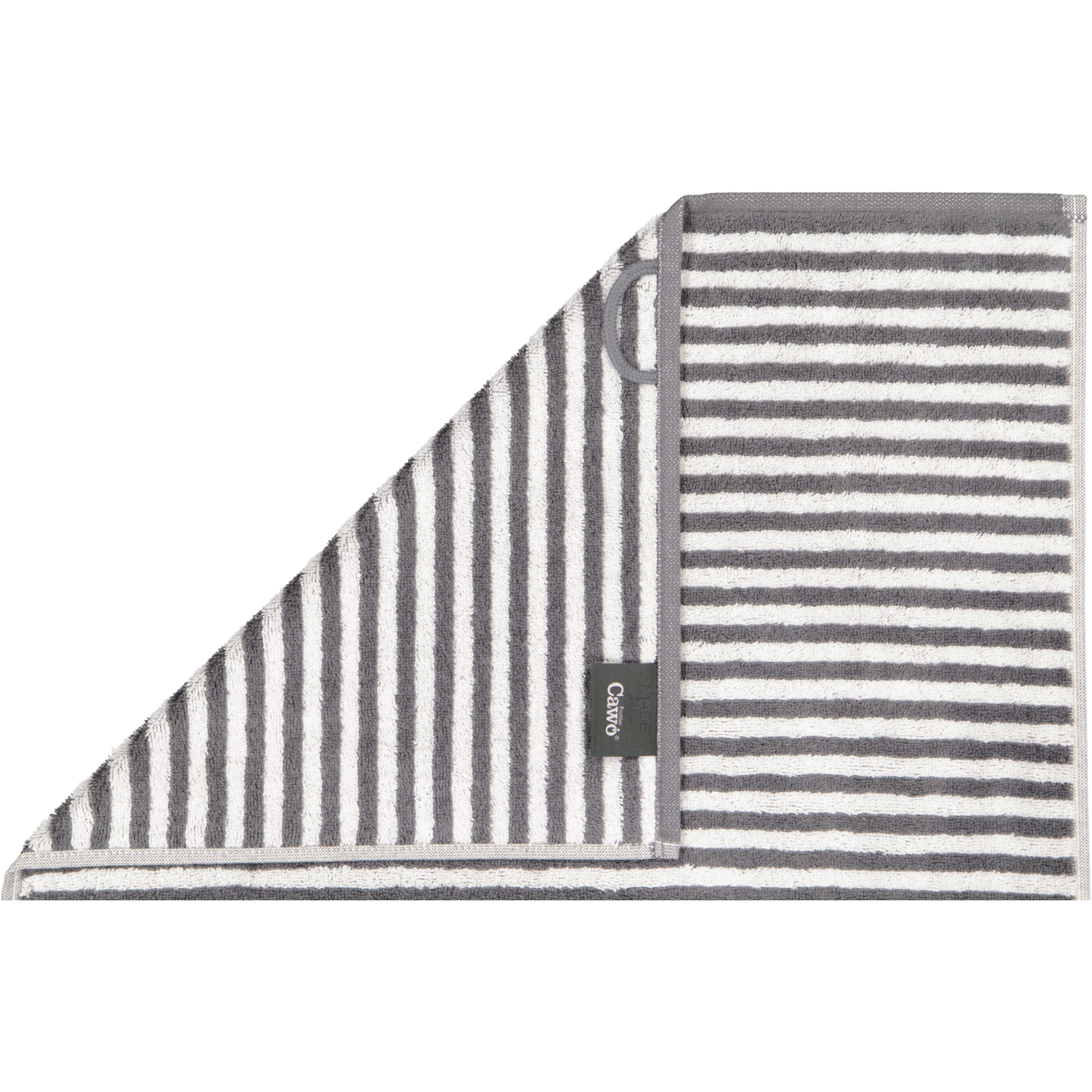 Cawö - Campus Ringel 955 - Farbe: anthrazit - 77 - Duschtuch 70x140 cm