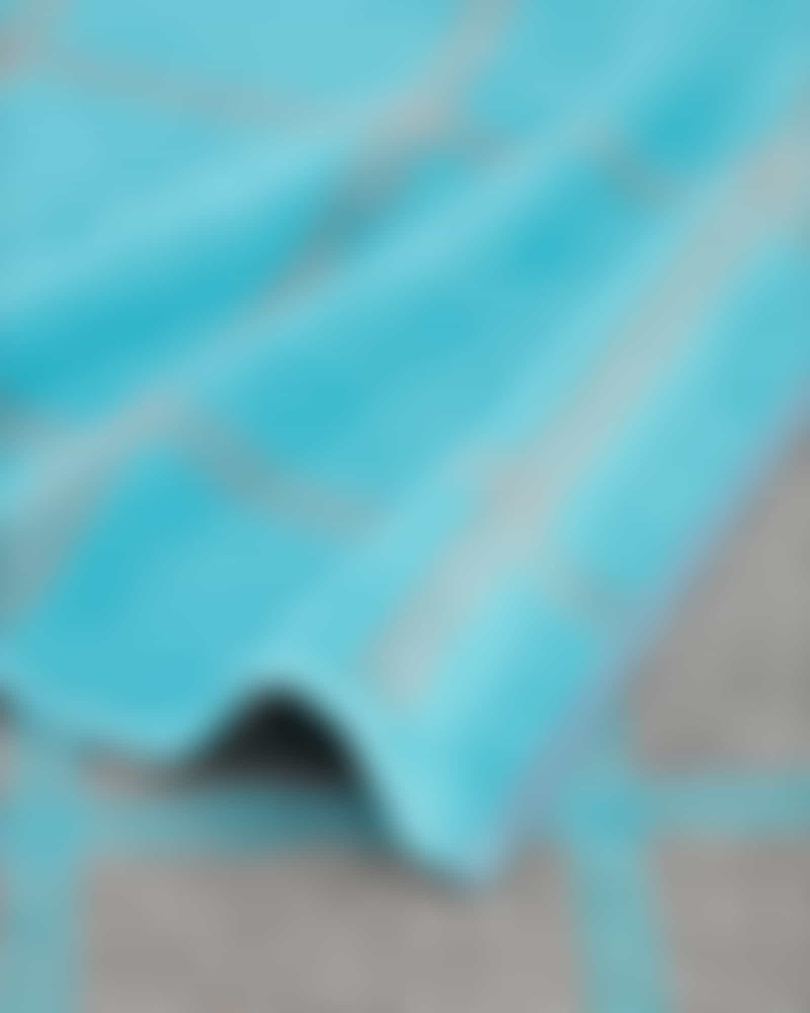 Cawö - Luxury Home Two-Tone Grafik 604 - Farbe: türkis - 47 - Handtuch 50x100 cm