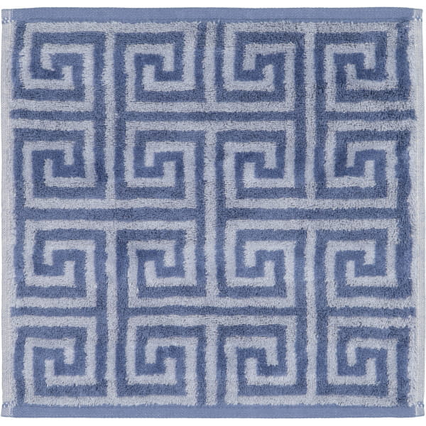 Cawö Handtücher Noblesse Elegance Allover 1088 - Farbe: nachtblau - 11 - Seiflappen 30x30 cm