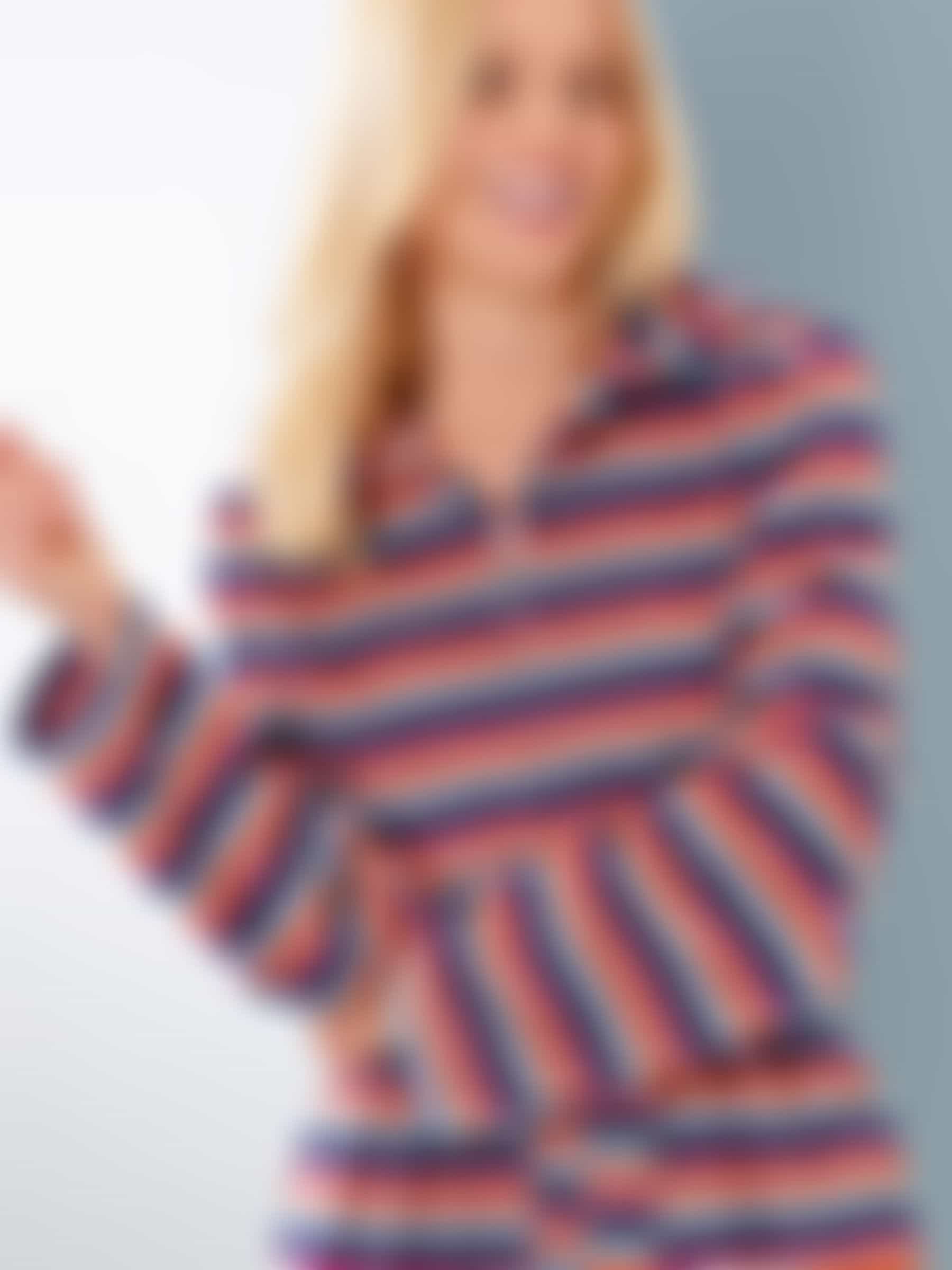 Cawö Damen Bademantel Kapuze RV 4351 - Farbe: multicolor - 12 Detailbild 2