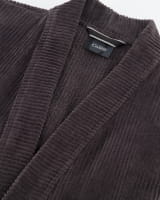Cawö Bademäntel Herren Kimono Cord-Optik 6540 - Farbe: basalt - 740