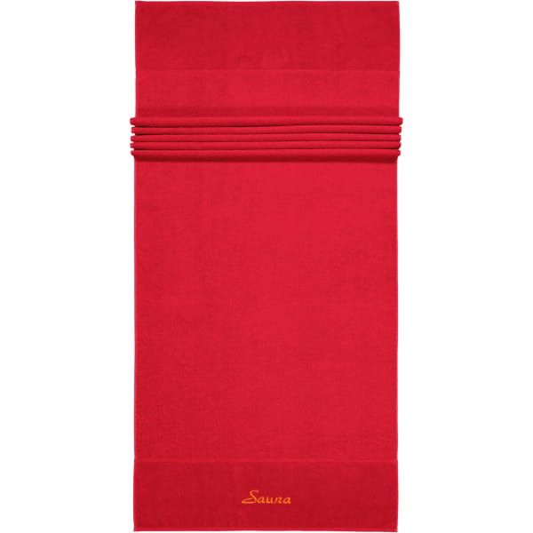frottana Saunatücher Pearl - Farbe: ruby - 075 - 80x200 cm