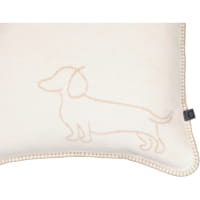 Cawö Kissenhüllen WE LOVE DOGS Companion 62480 - Farbe: natur/beige - 33 - 50x50 cm