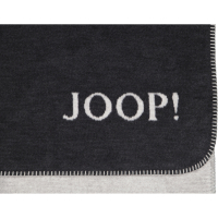 JOOP! Wohndecke Melange-Doubleface - Größe: 150x200 cm - Farbe: Anthrazit-Silber