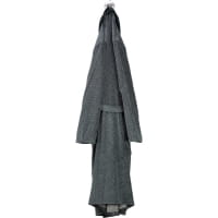 Cawö - Herren Bademantel Kimono 4839 - Farbe: silber/schwarz - 79 L