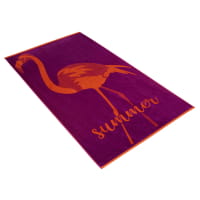 Vossen Strandtücher Flamingo Time - Farbe: purple - 0001 - 100x180 cm