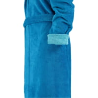 Esprit Damen Bademantel Cosy Kapuze - Farbe: turquoise - 002 - L
