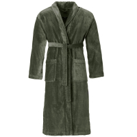 Vossen Bademäntel unisex Schalkragen Feeling-L - Farbe: mud green - 5830