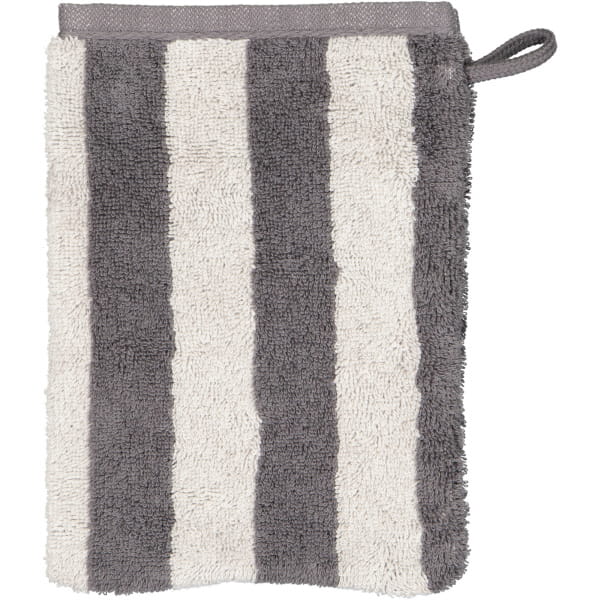Cawö Handtücher Reverse Wendestreifen 6200 - Farbe: anthrazit - 77 - Waschhandschuh 16x22 cm