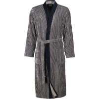 Cawö Bademäntel Herren Kimono Luxury Home 5840 - Farbe: natur-schwarz - 97