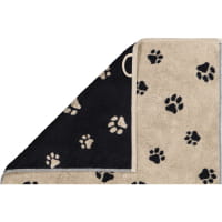 Cawö Handtücher We love Dogs Paws 6247 - Farbe: Schwarz-Beige - 93