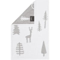 Cawö Handtücher WINTER EDITION Tannen 6273 - Farbe: weiß/platin - 67