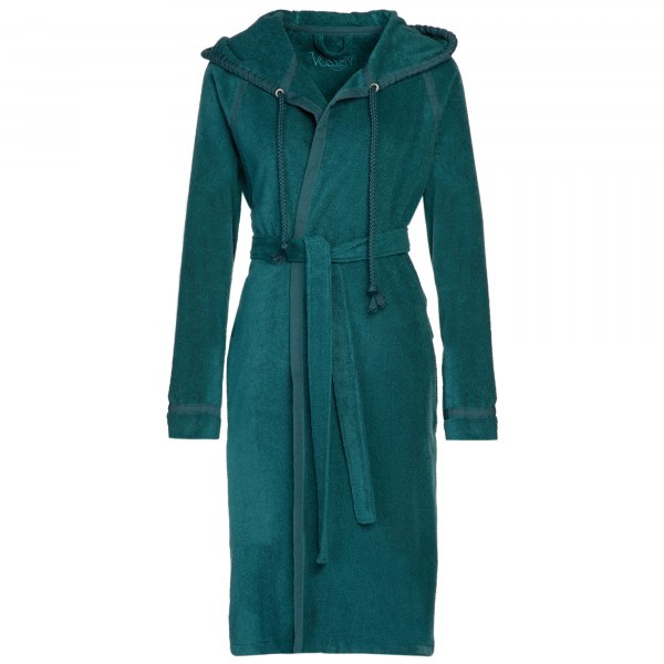 Vossen Bademäntel Damen Kurzmantel mit Kapuze Jive - Farbe: poseidon - 5895