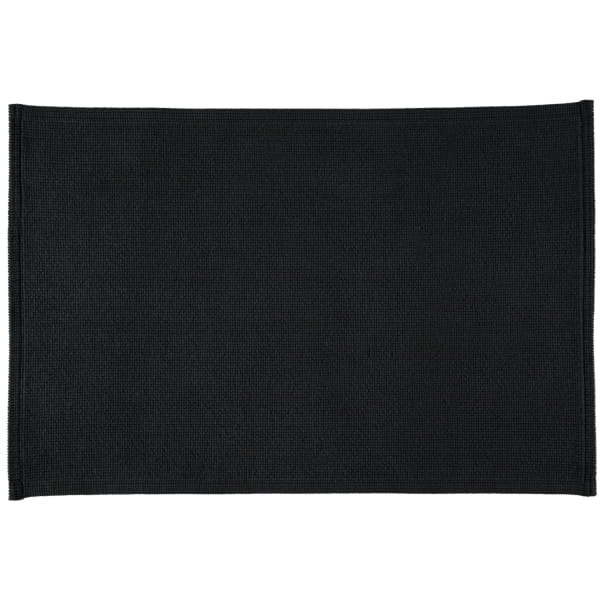 Rhomtuft - Badteppiche Plain - Farbe: schwarz - 15 60x90 cm