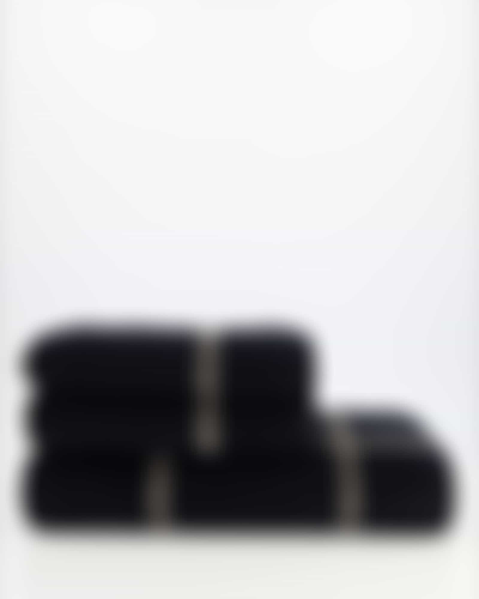 Cawö Handtücher Luxury Home Two-Tone Grafik 604 - Farbe: schwarz - 93 - Handtuch 50x100 cm