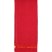 frottana Saunatücher Pearl - Farbe: ruby - 075 - 80x200 cm