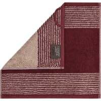 Cawö Handtücher Luxury Home Two-Tone 590 - Farbe: bordeaux - 23 - Seiflappen 30x30 cm