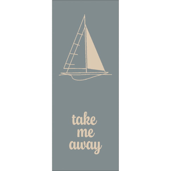 Cawö Saunatücher Postcard Towels TRAVEL Sailing boat 6288 - Farbe: nordic blue - 13 - Saunatuch 70x1