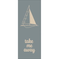 Cawö Saunatücher Postcard Towels TRAVEL Sailing boat 6288 - Farbe: nordic blue - 13 - Saunatuch 70x1