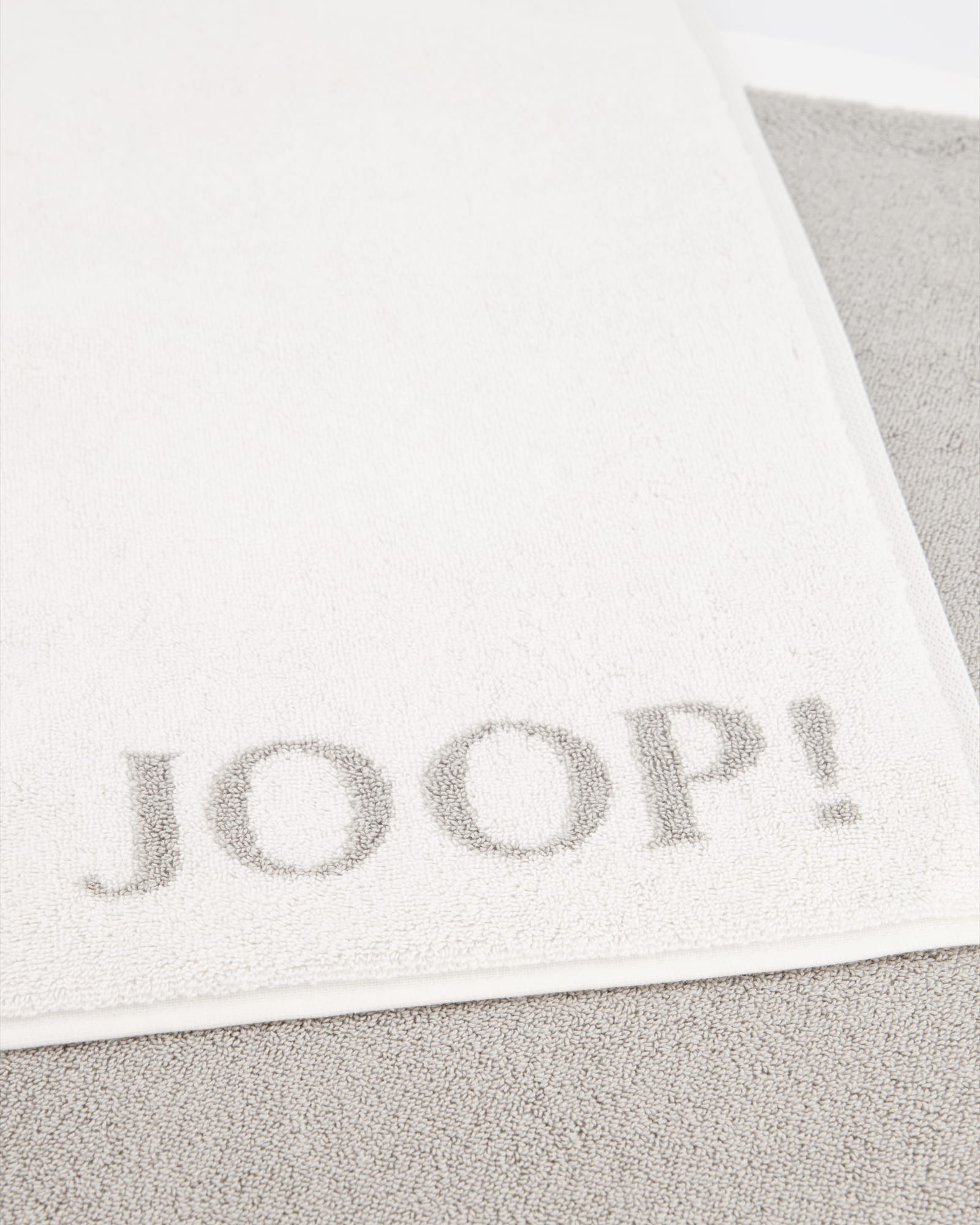 JOOP! Classic - Doubleface Badematte 1600 - 50x80 cm - Farbe: Weiß/Silber - 67 Detailbild 2