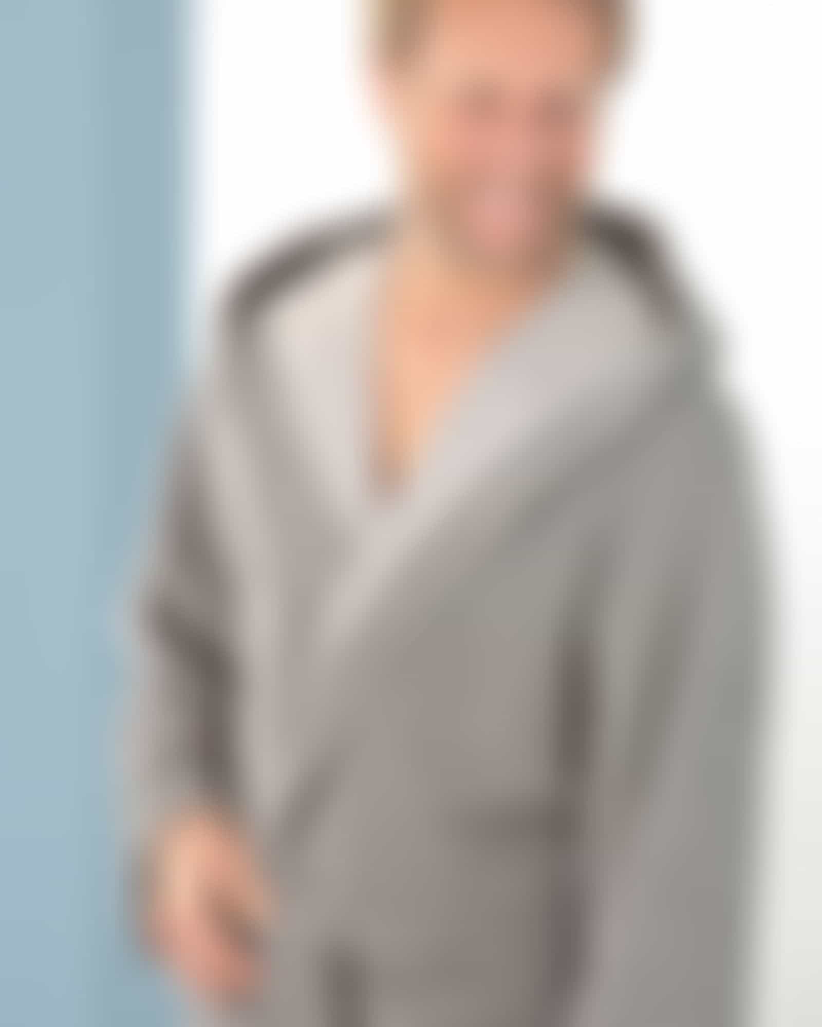 Cawö Home Herren Bademantel Kapuze 801 - Farbe: graphit - 73 Detailbild 2