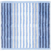 Cawö Noblesse Seasons Streifen 1083 - Farbe: sky - 11 - Waschhandschuh 16x22 cm