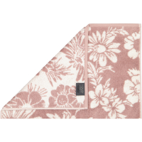 Cawö Handtücher Luxury Home Two-Tone Edition Floral 638 - Farbe: magnolie - 83 - Gästetuch 30x50 cm