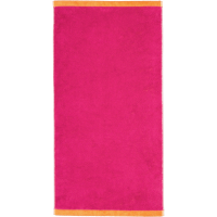 Cawö Handtücher Lifestyle Splash 7071 - Farbe: pink/mandarine - 23 - Seiflappen 30x30 cm