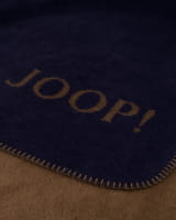 JOOP! Wohndecke Uni-Doubleface - Größe: 150x200 cm - Farbe: Marine-Karamell