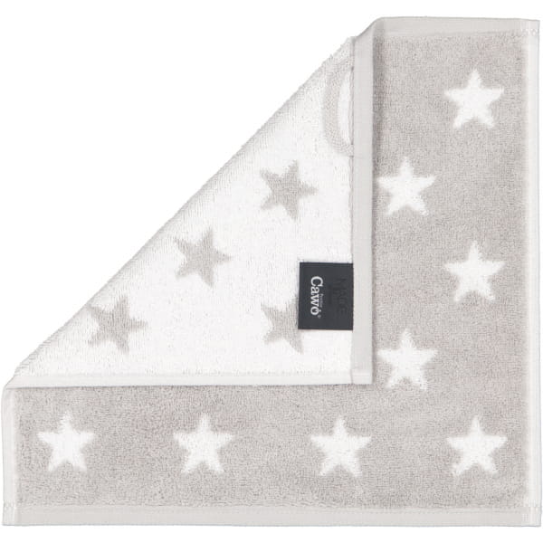 Cawö Handtücher NEW STARS Sterne klein 6261 - Farbe: platin/weiß - 76 - Sei günstig online kaufen