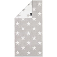 Cawö Handtücher NEW STARS Sterne groß 6260 - Farbe: platin/weiß - 76 - Duschtuch 70x140 cm