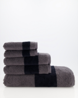 Villeroy &amp; Boch Handtücher Luxury Double 2560 - Farbe: graphite - 79 - Gästetuch 30x50 cm