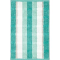 Cawö Handtücher Noblesse Stripe 1087 - Farbe: smaragd - 44 - Gästetuch 30x50 cm