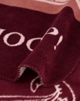 JOOP! Wohndecken Paisley Stripes - Farbe: Rouge - 150x200 cm