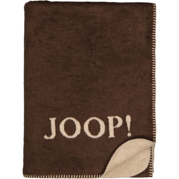 JOOP! Wohndecken Uni-Doubleface - Farbe: Mokka-Taupe - 150x200 cm