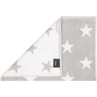 Cawö Handtücher NEW STARS Sterne groß 6260 - Farbe: platin/weiß - 76 - Duschtuch 70x140 cm