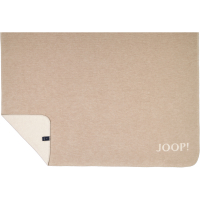 JOOP! Wohndecke Melange-Doubleface - Größe: 150x200 cm - Farbe: Sand-Natur
