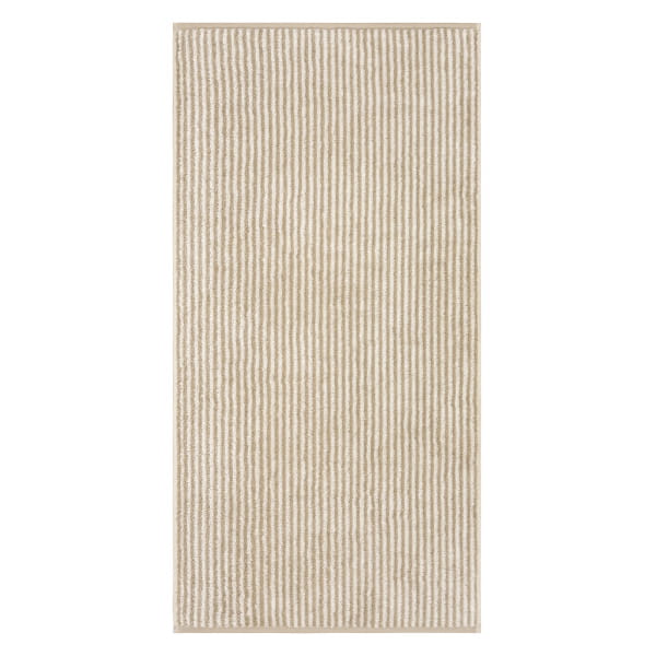 Cawö Handtücher Luxury Home Two-Tone Stripe 480 - Farbe: sand - 33 - Handtu günstig online kaufen