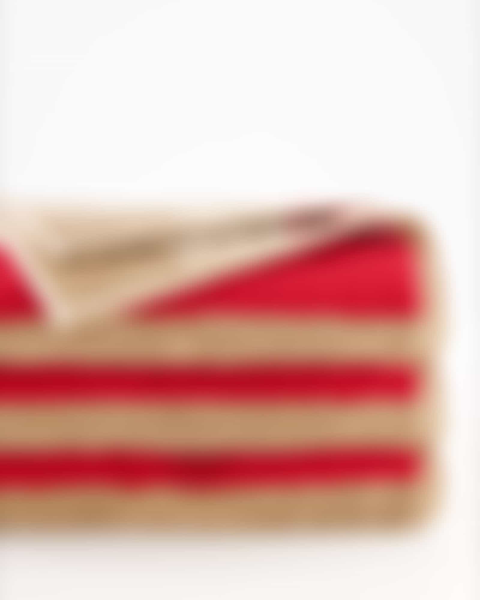 Cawö Handtücher Coast Repeat 6214 - Farbe: rot-natur - 32 - Duschtuch 70x140 cm