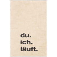Cawö Gästetücher Postcard Towels Edition 100 - Farbe: du.ich.läuft - 13 - 30x50 cm