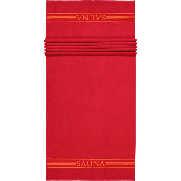 frottana Saunatücher Pearl - Farbe: ruby - 075 - 80x200 cm