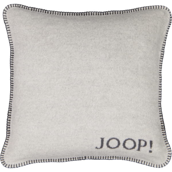 JOOP! Kissenhülle Uni-Doubleface - Größe: 50x50 cm - Farbe: Ash-Anthrazit günstig online kaufen