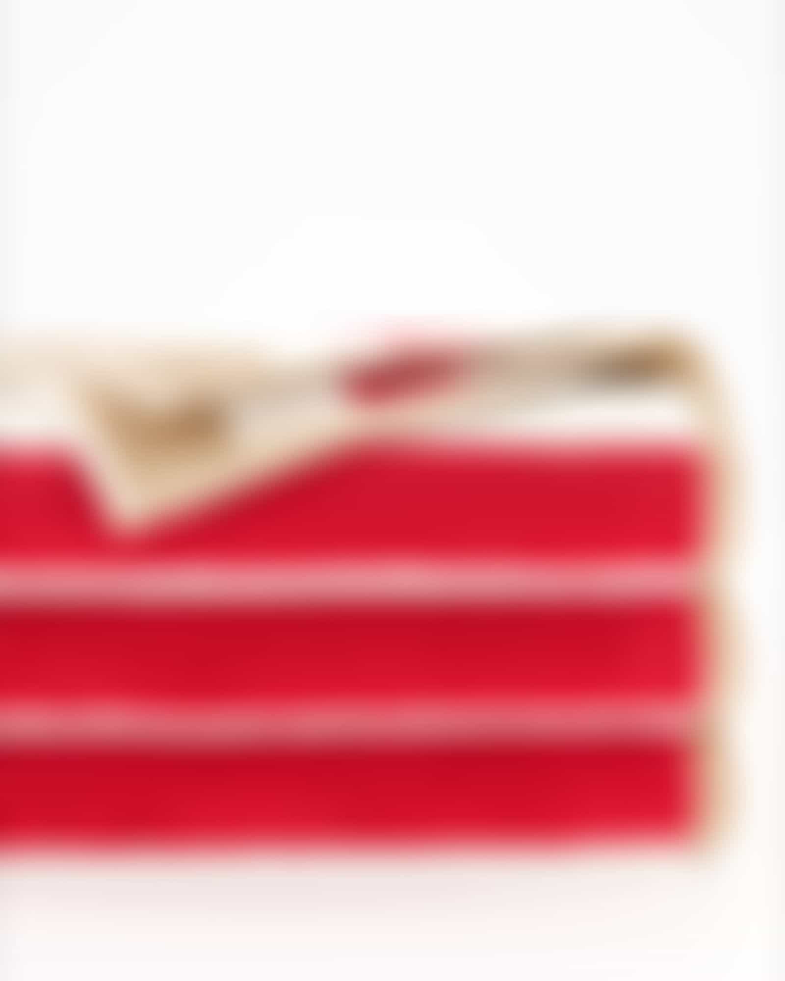 Cawö Handtücher Coast Stripes 6213 - Farbe: rot-natur - 32 - Waschhandschuh 16x22 cm
