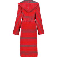 Cawö - Damen Bademantel Kapuze Reißverschluss Shades 1492 - Farbe: rot - 27