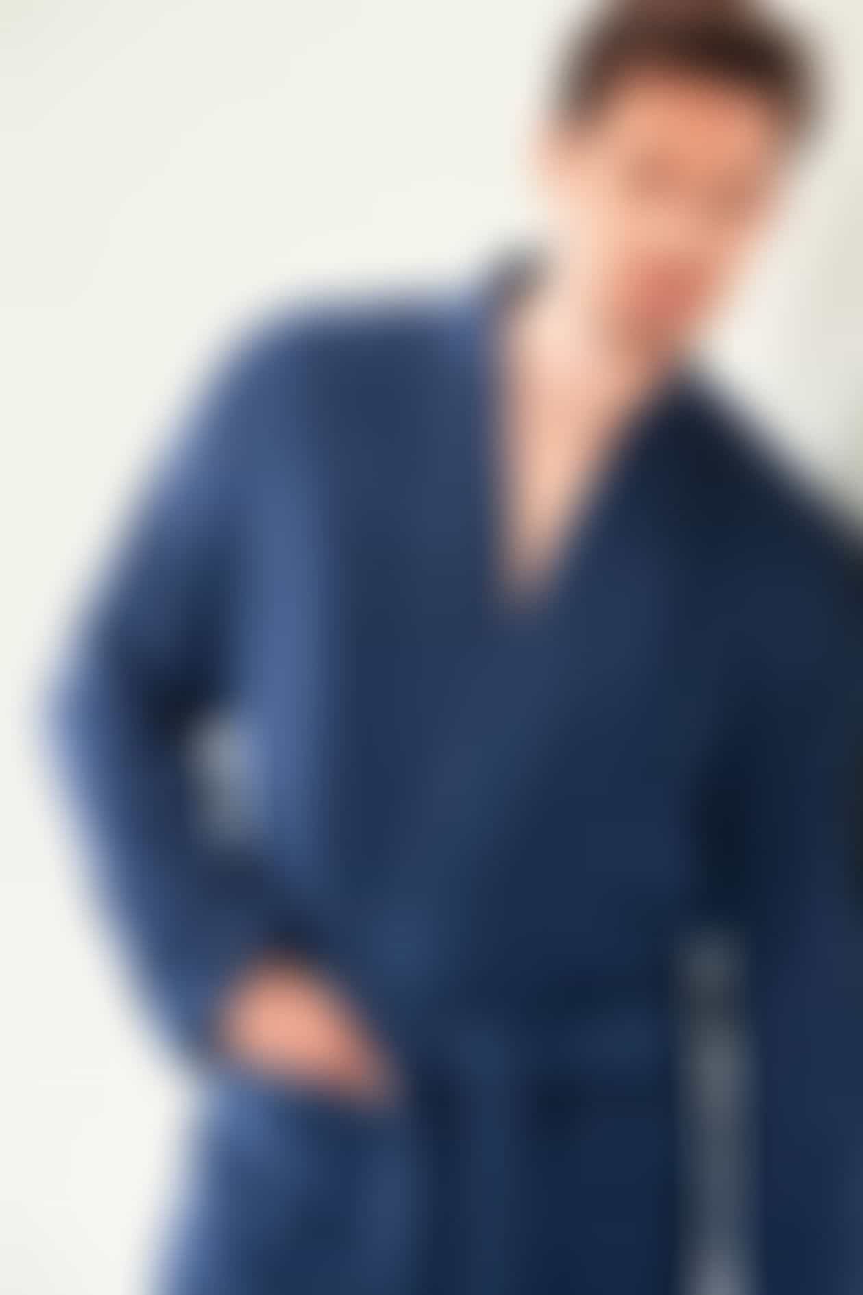 Cawö Home - Herren Bademantel Kimono 823 - Farbe: lava - 97 XL Detailbild 3