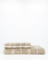 JOOP! Handtücher Contour Checked 1715 - Farbe: Taupe - 73