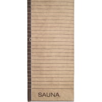 Cawö Saunatücher Balance Doubleface 6237 - Farbe: sand - 39 - 80x200 cm