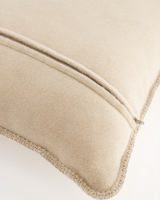 Cawö Kissenhüllen WE LOVE DOGS Companion 62480 - Farbe: natur/beige - 33 - 50x50 cm