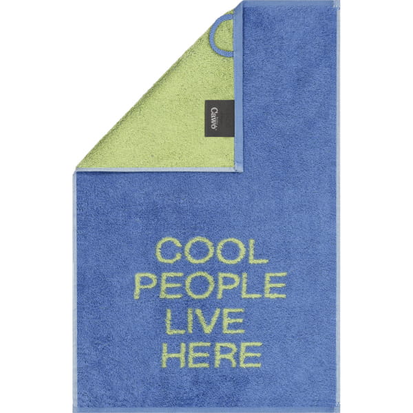 Cawö Gästetücher Postcard Towels Edition 100 - Farbe: cool people live here - 01 - 30x50 cm